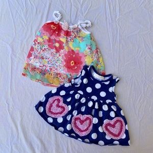 2 summer baby girl dresses